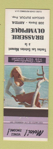 Matchbook Cover - Brasserie Olympique Arvida QC pinup