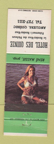 Matchbook Cover - Hotel Des Quinze Angliers QC  pinup