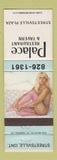 Matchbook Cover - Palace Restaurant Tavern Streetsville ON pinup