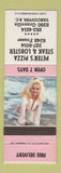 Matchbook Cover - Peter's Pizza Steak Lobster Vancouver BC pinup