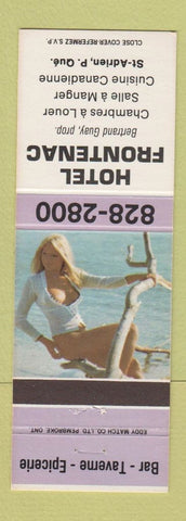 Matchbook Cover - Hotel Frontenac St Adrien QC pinup