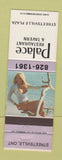 Matchbook Cover - Palace Restaurant Tavern Streetsville ON pinup