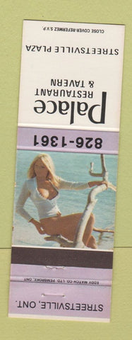 Matchbook Cover - Palace Restaurant Tavern Streetsville ON pinup