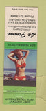 Matchbook Cover - La Femme Lingerie Hamilton ON pinup