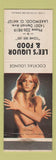Matchbook Cover - Lee's Liquor Restaurant Lakewood OH bar WEAR pinup