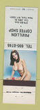 Matchbook Cover - Pavillion Coffee Shop New York City pinup