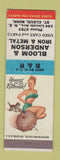 Matchbook Cover - Bloom and Anderson Iron Metal St Cloud MN pinup