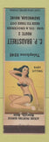 Matchbook Cover - CP Bradstreet oil gas grocery Skowhegan ME pinup