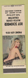 Matchbook Cover - Roy Schomber Match Collector Milwaukie OR pinup