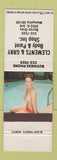 Matchbook Cover - Clements and Gray Auto Body Paint Memphis TN pinup