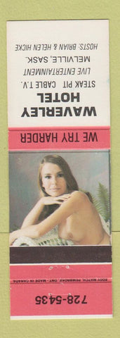 Matchbook Cover - Waverley Hotel Melville SK pinup