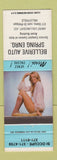 Matchbook Cover - Bellerive Auto Spring Valleyfield QC pinup