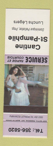 Matchbook Cover - Cantine St Pamphile QC pinup