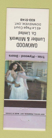 Matchbook Cover - Oakwood Lumber Millwork Downsview ON pinup