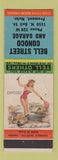 Matchbook Cover - Bell Street Conoco oil gas Fremont NE pinup