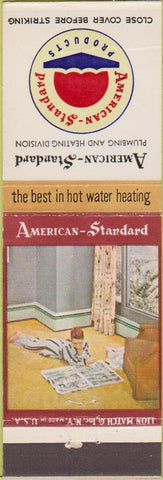 Matchbook Cover - American Standard Plumbing Fixtures