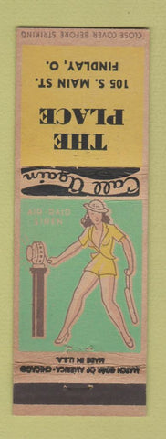 Matchbook Cover - The Place Findlay OH pinup