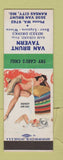 Matchbook Cover - Van Brunt Tavern Kansas City MO WEAR pinup