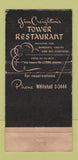 Matchbook Cover - Jim Creighton's Tower Restaurant Chicago IL WEAR 30 Strike