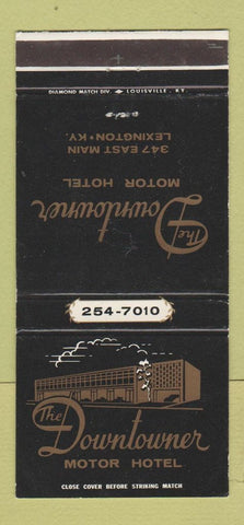 Matchbook Cover - Downtowner Motor Hotel Lexington KY WEAR 30 Strike