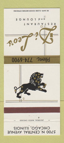 Matchbook Cover - Di Loe's Restaurant Chicago IL 30 Strike