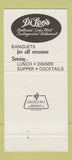 Matchbook Cover - Di Loe's Restaurant Chicago IL 30 Strike