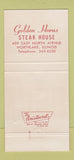 Matchbook Cover - Golden Horns Steak House Northlake IL WEAR 30 Strike