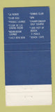Matchbook Cover - Hotel Fontainebleau Miami Beach FL WORN 30 Strike