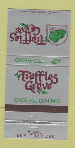 Matchbook Cover - Truffles Grove Restaurant Itasca IL 30 Strike