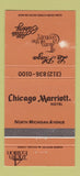 Matchbook Cover - Chicago Marriott Hotel IL WEAR 30 Strike