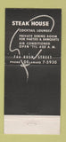 Matchbook Cover - Linn Burton Steak House Chicago IL 30 Stick