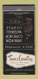 Matchbook Cover - Town and Country Restaurant Chicago IL 30 Strike