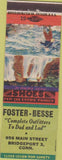 Matchbook Cover - Foster Besse Shoes Clothes Bridgeport CN