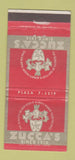 Matchbook Cover - Zucca's Restaurant New York City 30 Strike
