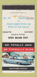 Matchbook Cover - 1959 Oldsmobile Oregon IL 30 Strike