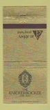 Matchbook Cover - Knickerbocker Hotel Chicago IL 30 Strike