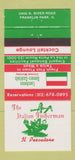 Matchbook Cover - Italian Fisherman Restaurant Franklin Park IL 30 Strike