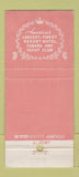 Matchbook Cover - Fontainebleau Hotel Miami Beach FL La Ronde WEAR 30 Stick