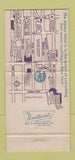 Matchbook Cover - Abbey Hotel New York City Stockholm Restaurant 30 Strike