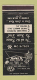 Matchbook Cover - Hank's Dog House Little Rock AR #1 30 Strike