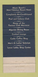Matchbook Cover - Casablanca Hotel Miami Beach FL WEAR 30 Strike