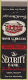 Matchbook Cover - Security State Bank Corinth MI