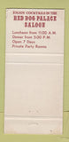 Matchbook Cover - Old Frontier Chicago IL Blackhawk Restuarant WEAR 30 Strike