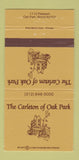 Matchbook Cover - The Carleton of Oak Brook IL 30 Strike