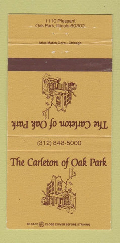Matchbook Cover - The Carleton of Oak Brook IL 30 Strike