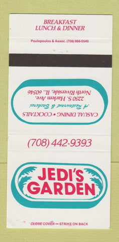 Matchbook Cover - Jedi's Garden North Riverside IL 30 Strike