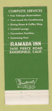 Matchbook Cover - Ramada Inn Bakersfield CA 30 Strike