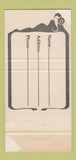 Matchbook Cover - Ruby Begonia's Fullerton CA girlie 30 Strike