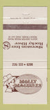 Matchbook Cover - Sheraton Inn Rocky River OH Molly Maguires girlie 30 Strike