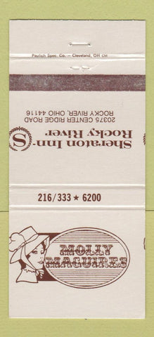 Matchbook Cover - Sheraton Inn Rocky River OH Molly Maguires girlie 30 Strike